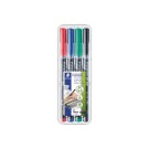 Feutres de rétroprojection permanent STAEDTLER LUMOCOLOR - 1mm  x4 - Fiducial