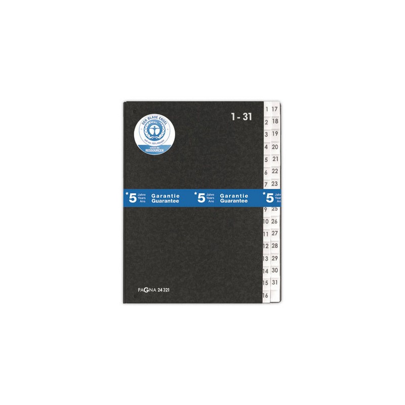 Trieur touches numériques DURABLE Pagna - 32 compartiments - A4 - noir  - Fiducial