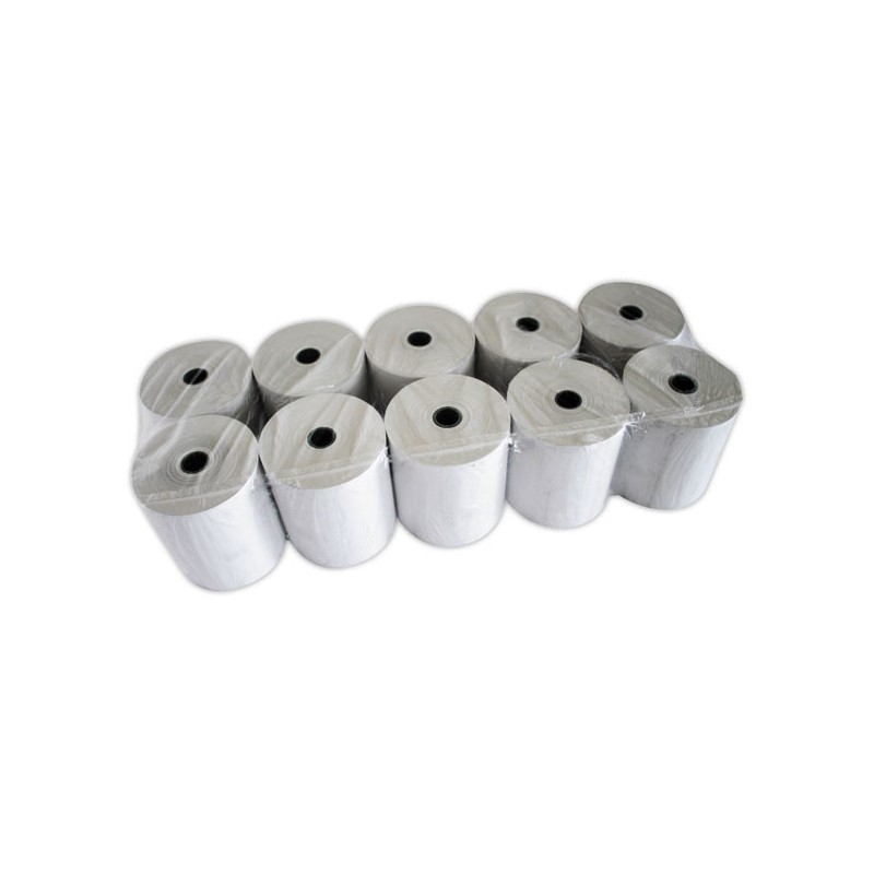 Bobines de papier pour caisses et terminaux point de vente 80 mm X 76m  x10 - Fiducial