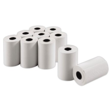 Bobines de papier terminaux carte bancaire 57X30x8 sans BPA  x10 - Fiducial