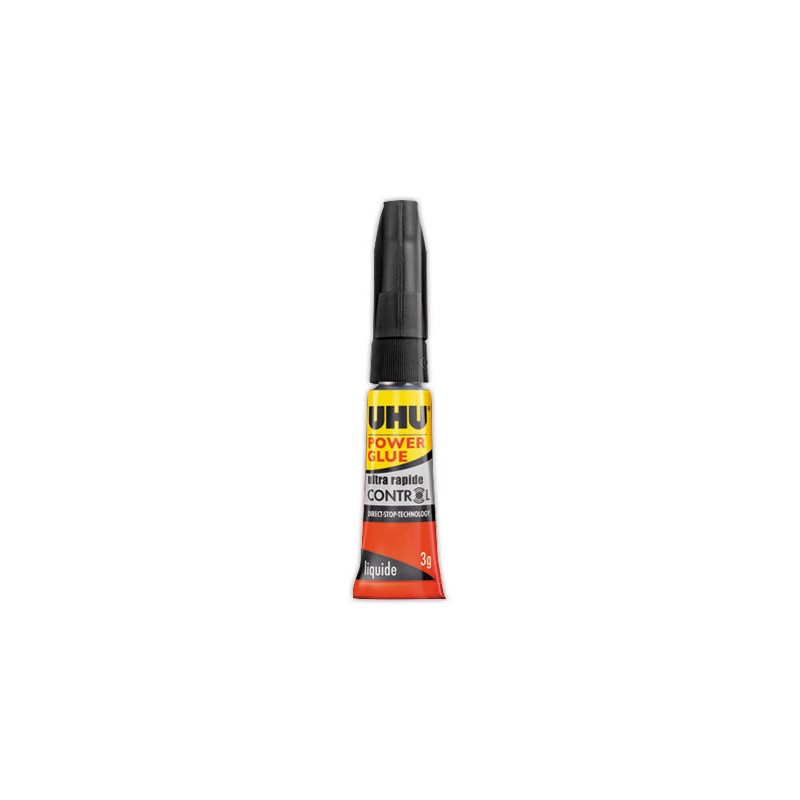 Colle cyanoacrylate liquide super puissante UHU 3g  - Fiducial