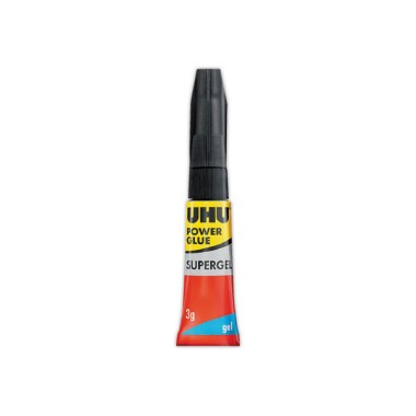 Colle cyanoacrylate gel super puissante UHU - 3g  - Fiducial