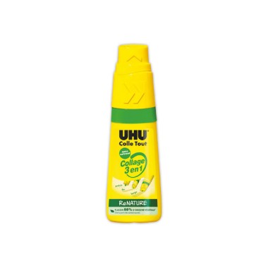Flacon de colle transparente renature UHU 35 ml  - Fiducial