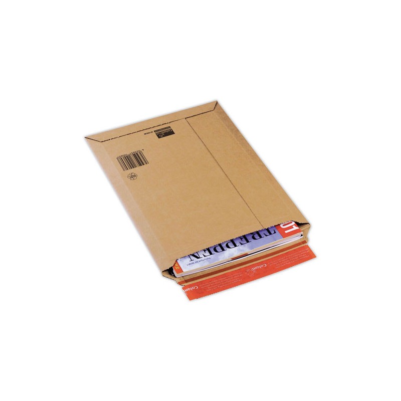 Pochettes d'expédition carton ondule brun 290x400x35 mm  x20 - Fiducial