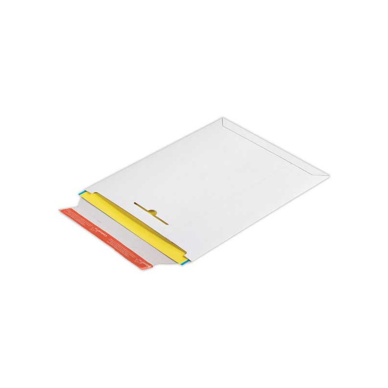 Pochettes d'expédition carton rigide blanc 23.5x31 cm  x20 - Fiducial