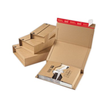 boîtes d'expédition COLOMPAC A5 217 x165 x 10 à 60 mm  x20 - Fiducial