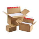 Cartons à hauteurs variables L34,4x l29xH3,2 à 13,2 cm  x10 - Fiducial