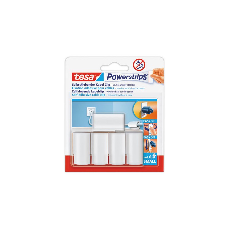 5 fixations pour câbles + 6 mini powerstrips  - Fiducial