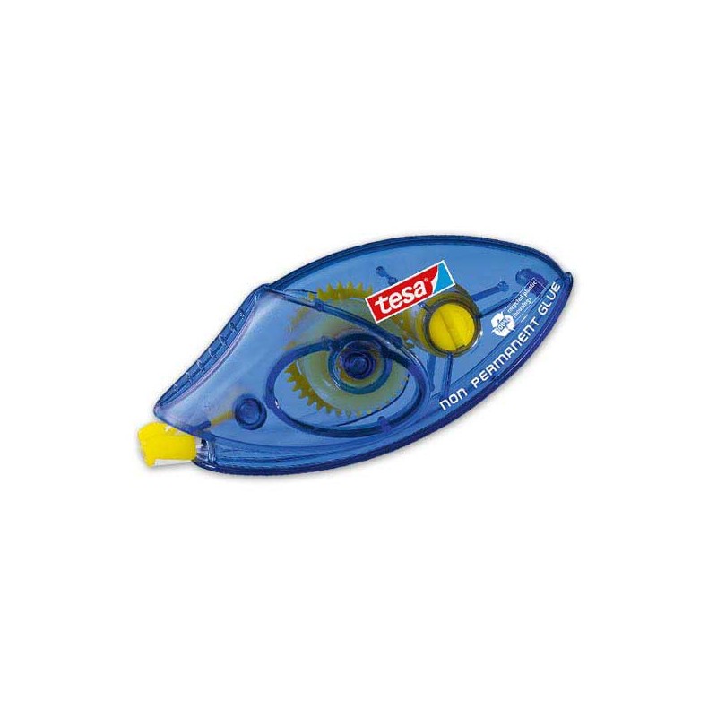 Roller de colle jetable TESA - Colle repositionnable - 8,5 m x 8,4 mm  - Fiducial