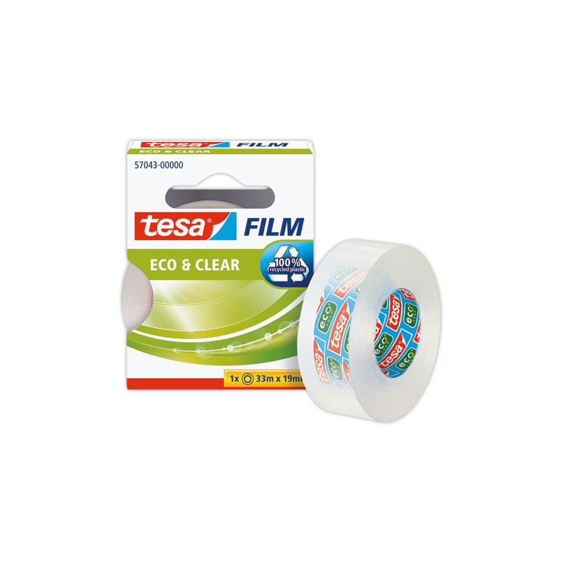 Adhésif transparent TESA - 33 m x 19 mm  - Fiducial