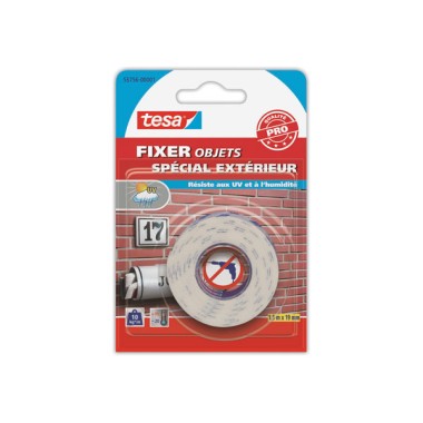 Rouleau de mousse adhésive double faceextra fort - 1,5 m x 19 mm  - Fiducial
