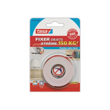 Rouleau de mousse adhésive double faceextra fort - 1,5 m x 19 mm  - Fiducial