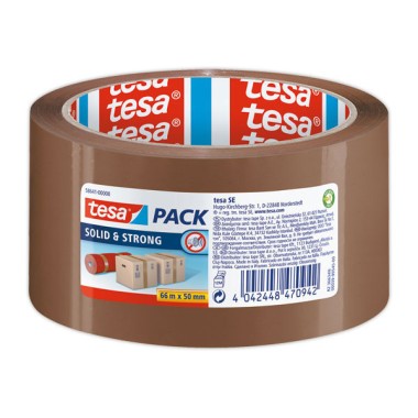 Rouleau d'adhésif PP havane SOLIDSTRONG TESA 66m x 50mm  - Fiducial