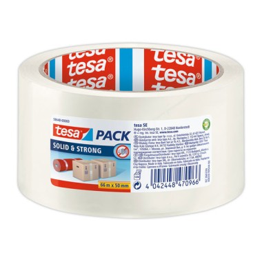 Rouleau d'adhésif PP transparent SOLIDSTRONG TESA 66m x 50mm  - Fiducial