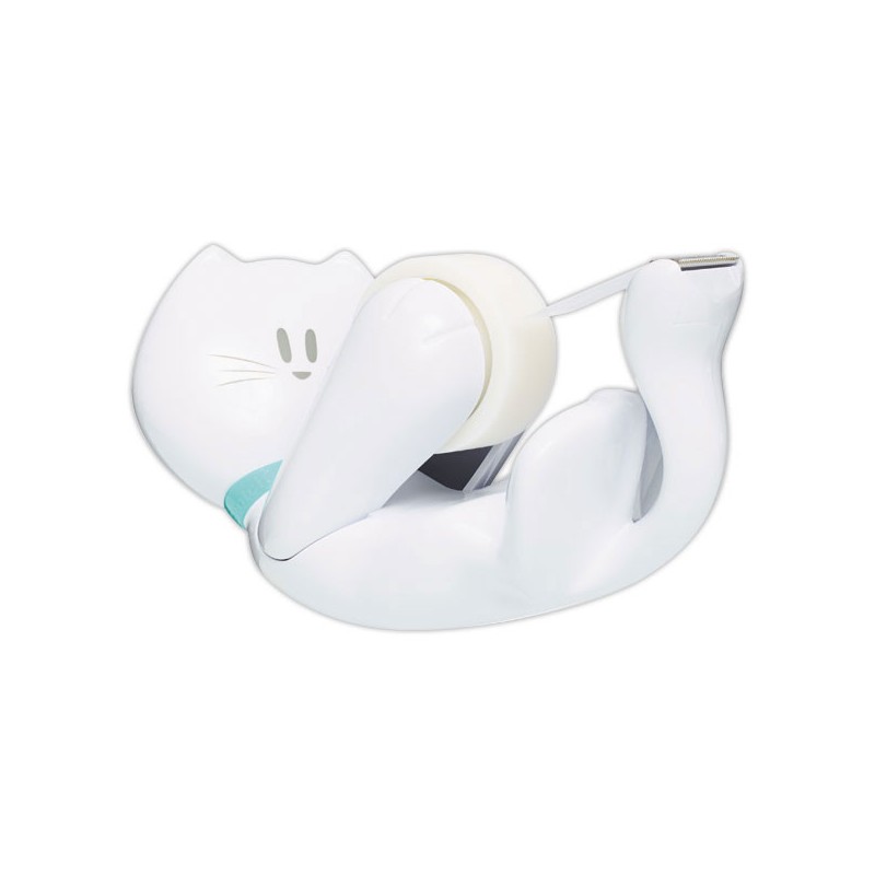 Dévidoir chat + 1 rouleau Scotch® Magic 19mmx 8,89m  - Fiducial