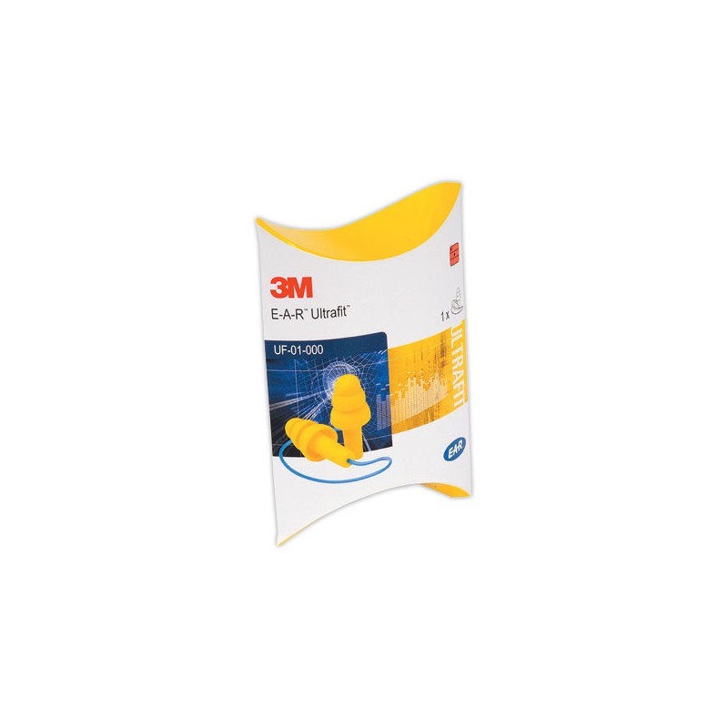 Bouchons d'oreilles Ultra fit jaune/bleu  x50 - Fiducial
