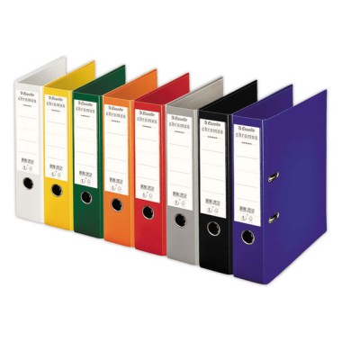 Classeur à levier Chromos ESSELTE - Assortis  x10 - Fiducial
