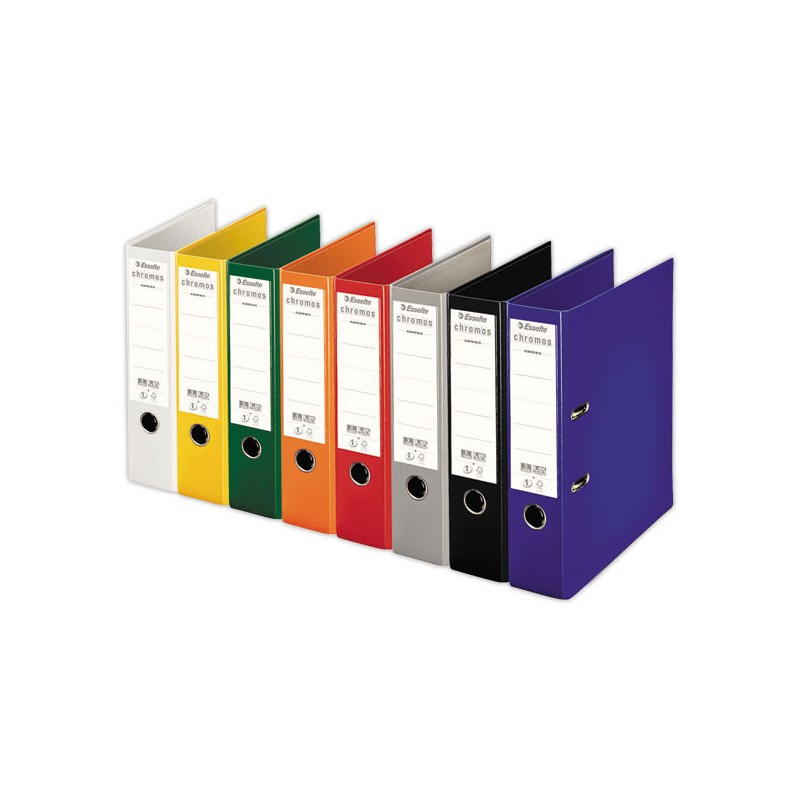 Classeur à levier Chromos ESSELTE - Assortis  x10 - Fiducial