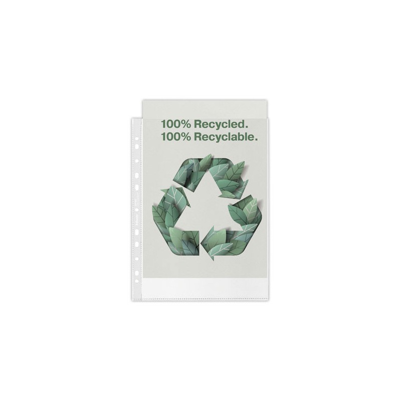 pochettes perforées ESSELTE en polypropylène recyclé 7/100ème  x100 - Fiducial