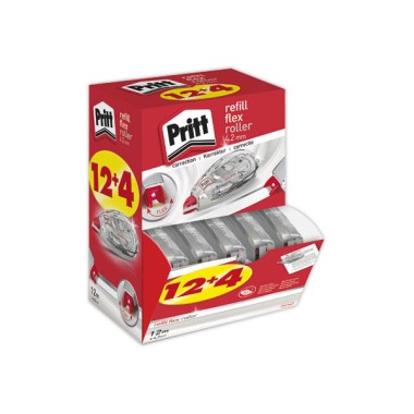 Correcteurs PRITT Refill Roller- - 12 + 4 Gratuits  - Fiducial