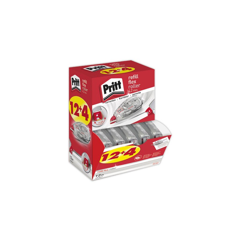 Correcteurs PRITT Refill Roller- - 12 + 4 Gratuits  - Fiducial