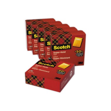 rouleaux de ruban Super-Hold Scotch® Value Pack 4 + 2 gratuits  x6 - Fiducial