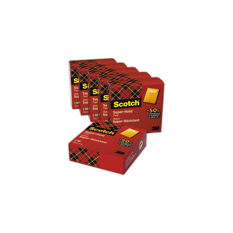 rouleaux de ruban Super-Hold Scotch® Value Pack 4 + 2 gratuits  x6 - Fiducial