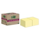 Blocs Post-It 7,6 X 7,6 cm, 70 feuilles - jaune  x12 - Fiducial
