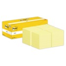Post-it® Notes 76x76 mm, 18 blocs + 6 blocs de 100f jaune pastel  x24 - Fiducial
