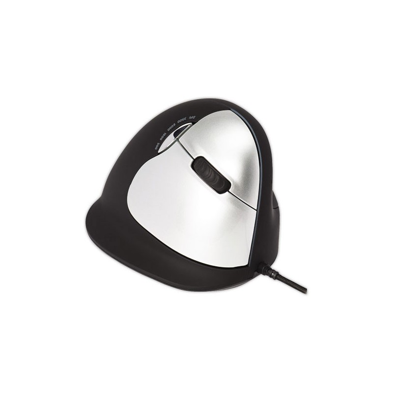 R-Go HE Souris ergonomique verticale filaire droitier modèle grand  - Fiducial