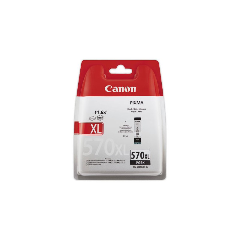 Cartouche Jet d'encre CANON PGI-570XL Noir  - Fiducial