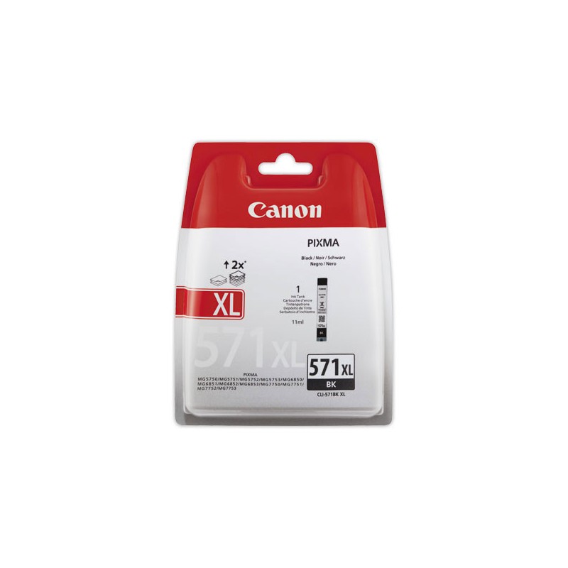 Cartouche CANON CLI-571XL Noir  - Fiducial