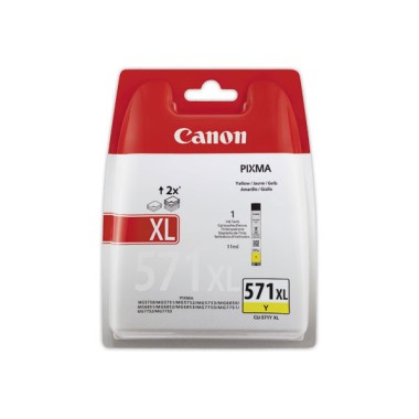 Cartouche CANON CLI-571XL jaune  - Fiducial