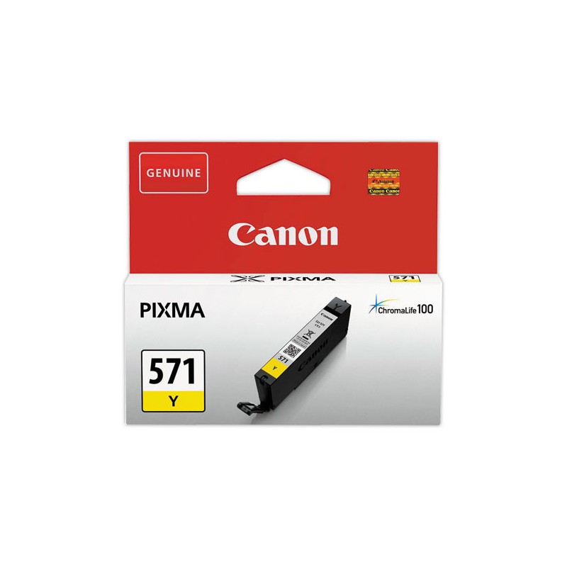 Cartouches CANON CLI-571 jaune  - Fiducial