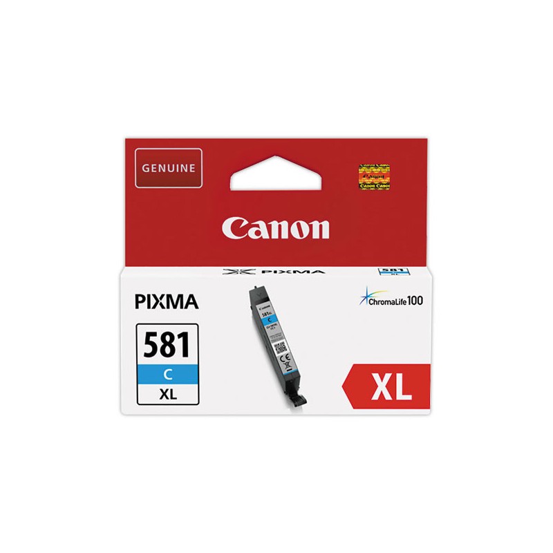 Cartouche CANON CLI-581XL cyan  - Fiducial