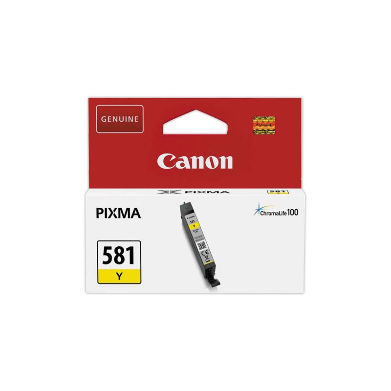 Cartouches CANON CLI-581 jaune  - Fiducial