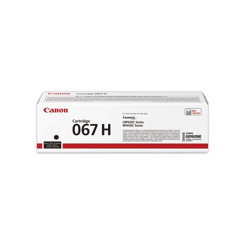 Toner CANON 067H haute capacité Noir  - Fiducial