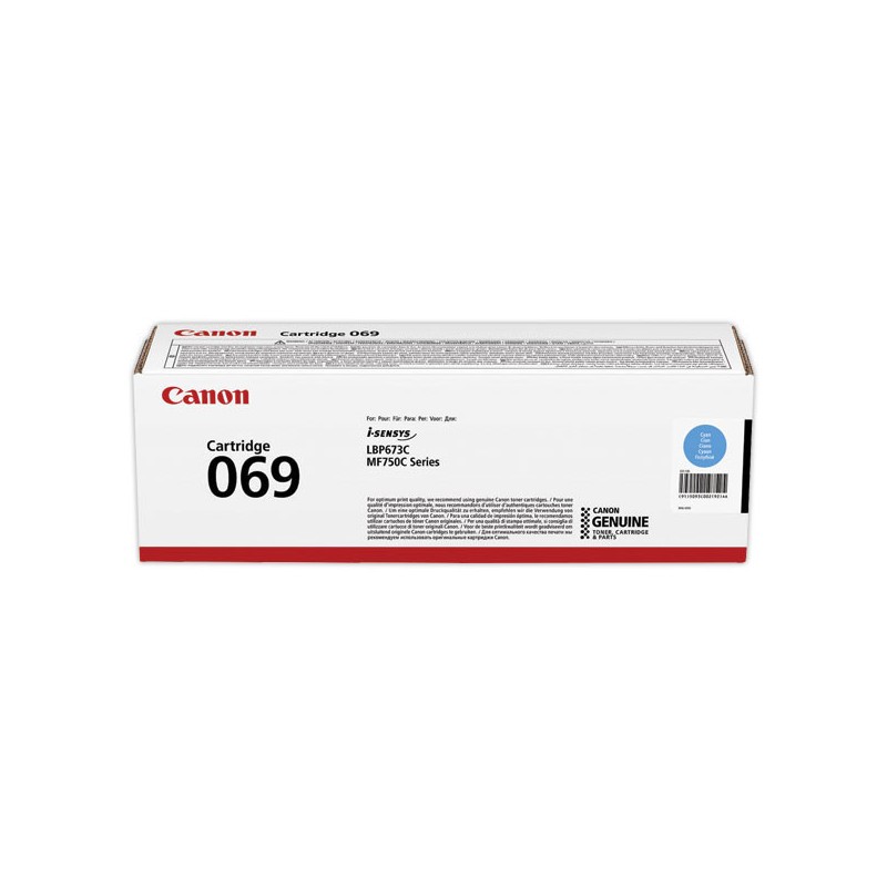 Toner CANON 069 Cyan  - Fiducial