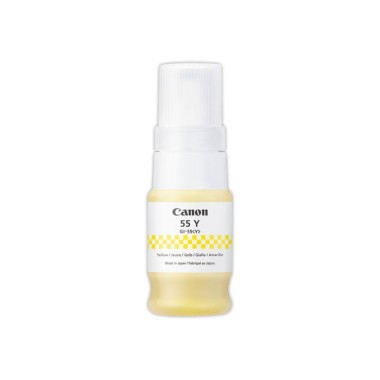 Cartouche Jet d'encre rechargeable CANON GI-55 jaune  - Fiducial