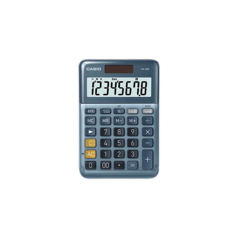 Calculatrice Casio MS80E solaire 8 chiffres  - Fiducial