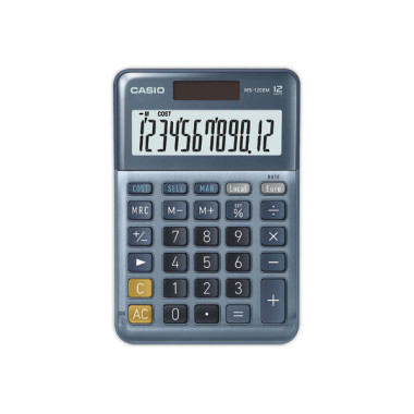 Calculatrice Casio MS120EM solaire 12 chiffres  - Fiducial