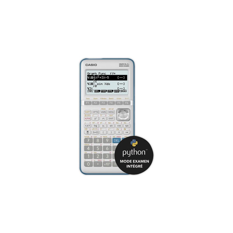 Calculatrice Casio GRAPH 35+E II (Modeexamen-Python intégré)  - Fiducial