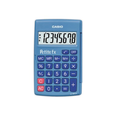 Calculatrice Casio petite FX bleue  - Fiducial