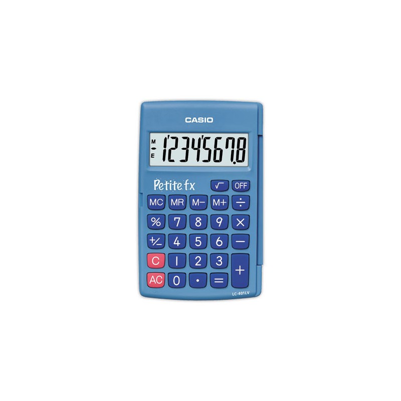 Calculatrice Casio petite FX bleue  - Fiducial