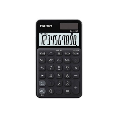 Calculatrice de bureau CASIO SL-310UC 10 Chiffres noir  - Fiducial