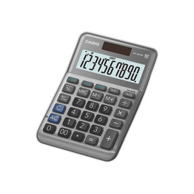 Calculatrice de poche CASIO MS100BM solaire 10 chiffres  - Fiducial