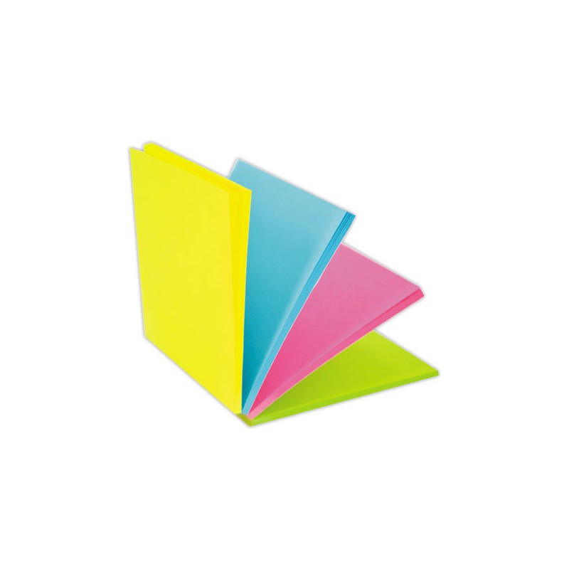 Note repositionnable 76X76 100F 4 couleurs  - Fiducial