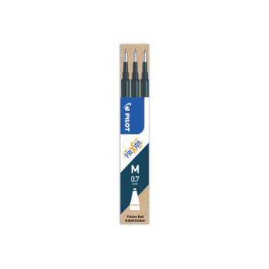 Recharges bleues foncées pour stylo effaçable PILOT Frixion  x3 - Fiducial