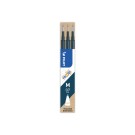 Recharges bleues foncées pour stylo effaçable PILOT Frixion  x3 - Fiducial