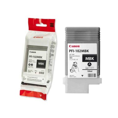 Cartouche CANON PFI102MBK noire mat pigmenté  - Fiducial
